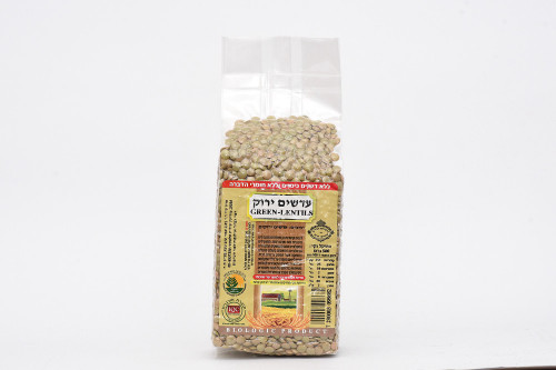 עדשים ירוקים אורגניים 500 גרם בואקום