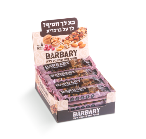 חטיף ברבריא קשיו חמוציות
