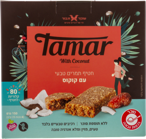 מארז של 6 חטיפי תמר וקוקוס