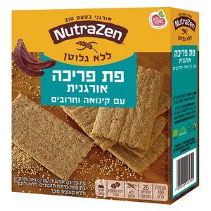 פת פריכה עם קינואה וחרובים
