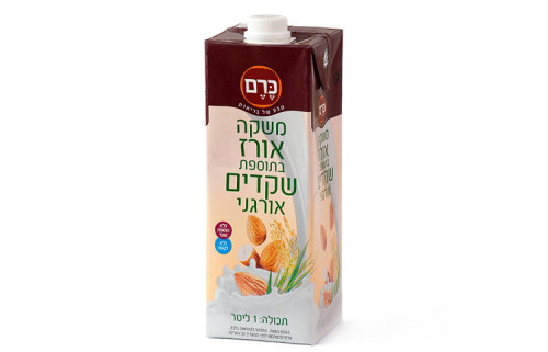 משקה אורז בתוספת שקדים אורגני