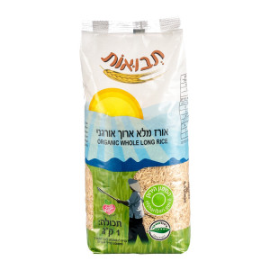 אורז מלא ארוך אורגני 1 ק"ג