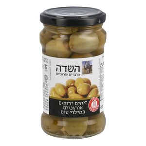 זיתים אורגניים במילוי שום השדה
