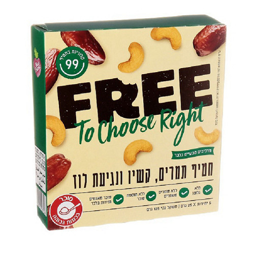 חטיף תמר קשיו ונגיעת לוז