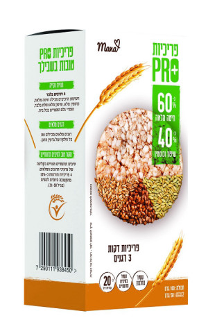 פרכיות דקות 3 דגנים-מנה