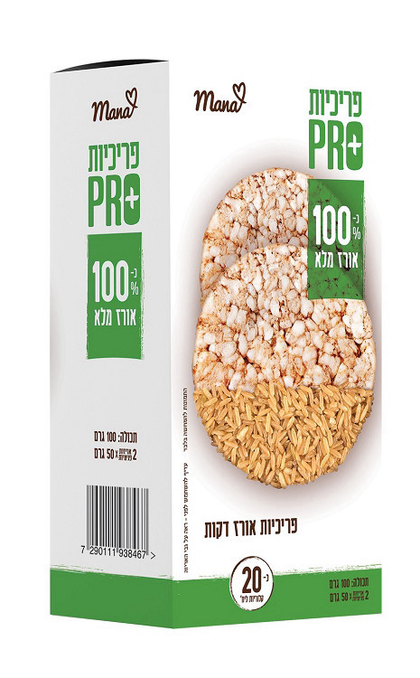 פרכיות אורז דקות-מנה