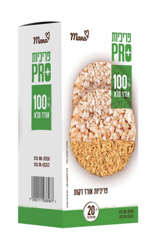 פרכיות אורז דקות-מנה