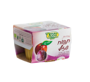מחית תפוח שזיף נוטרה נובה