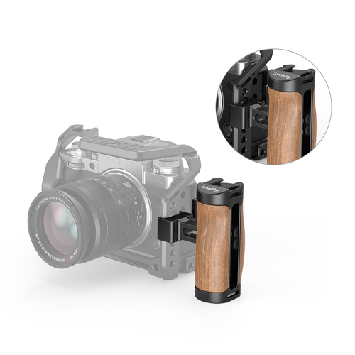 SmallRig2915 ידית צד מעץ עם מסילה לשחרור מהיר