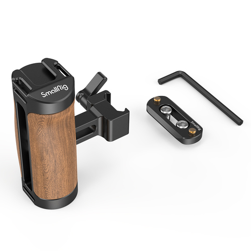 SmallRig2915 ידית צד מעץ עם מסילה לשחרור מהיר