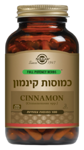 קינמון | 500 מ"ג | 100 כמוסות |