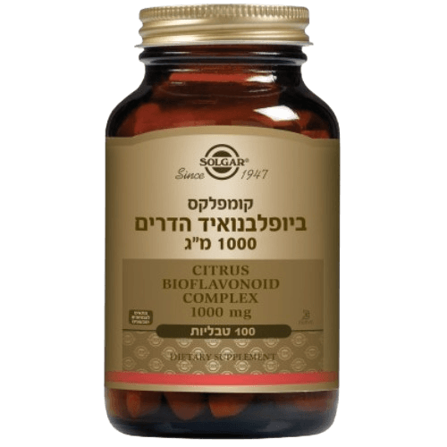 ביופלבונואיד הדרים 1000 מ״ג | 100 טבליות | סולגאר - SOLGAR 