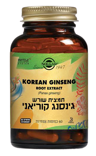 תמצית שורש גינסנג קוריאני סולגאר טבע זול