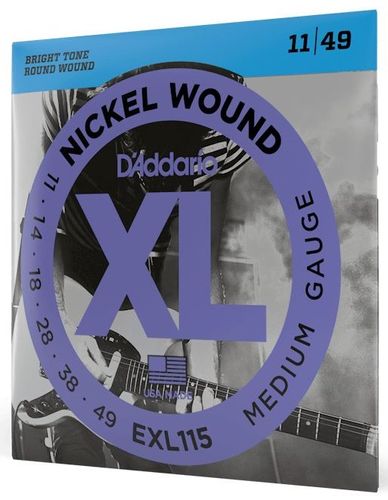 זוית נוספת D'Addario EXL115 Nickel Wound