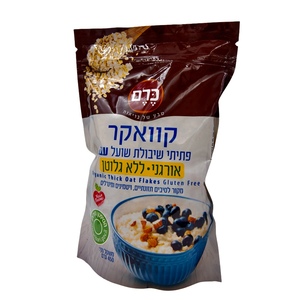 קוואקר פתיתי שיבולת שועל עבה ללא גלוטן 