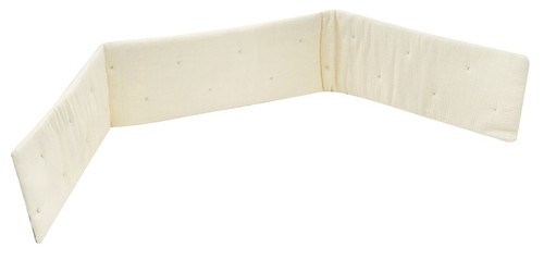 מגן ראש לעריסת תינוק 100% כותנה טטרא - שמנת
