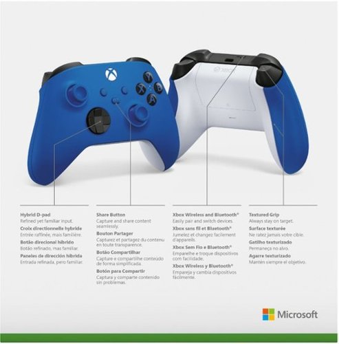 XBOX SERIES X CONTROLLER SHOCK BLUE - שלט לאקס בוקס סדרה אקס צבע כחול