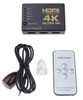 מפצל HDMI אוטומטי 5 כניסות עם שלט ועינית