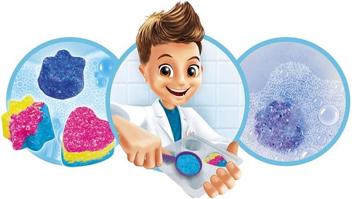 מיני מעבדת 6 פעילויות לבניית פצצות בועות צבעוניות לאמבטיה