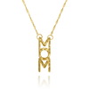 שרשרת ותליון MOM זהב 14K