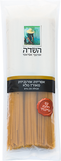 אטריות אורגניות מאורז מלא עם דלעת וג