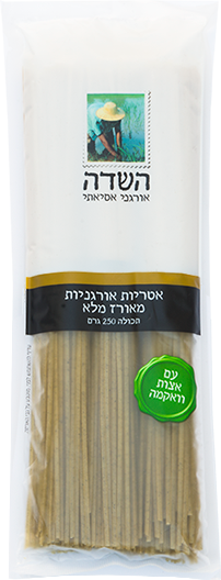 אטריות אורגניות מאורז מלא עם אצות וואקאמה  250 גרם  השדה 
