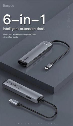 מפצל חכם 6-1 מבית Baseus