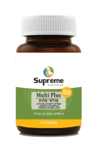 מולטי פלוס סופרים נוטרישיין 30 טבליות - Supreme Nutrition Multi Plus