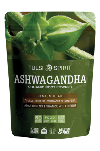 אשווגנדה באבקה  100 גרם  TULSI SPIRIT 