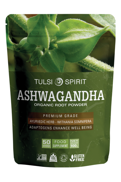 אשווגנדה באבקה  100 גרם  TULSI SPIRIT 