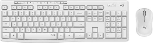 מקלדת ועכבר Logitech MK295 Silent - לבן