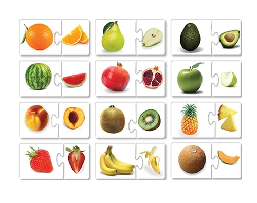 משחק שילובים מגנטיים לילדים- פירות, גילאי 2-5 מיוצר בישראל