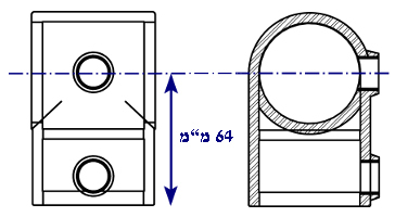 מחבר לצינורות - מחבר T משתנה 193