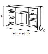 ארון אמבטיה ענתיק אלכסנדר