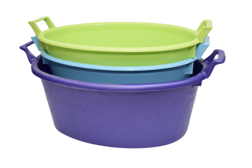 גיגית אובלית ידיות 45 ל