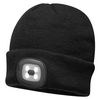 כובע צמר עם תאורת LED נטען USB 