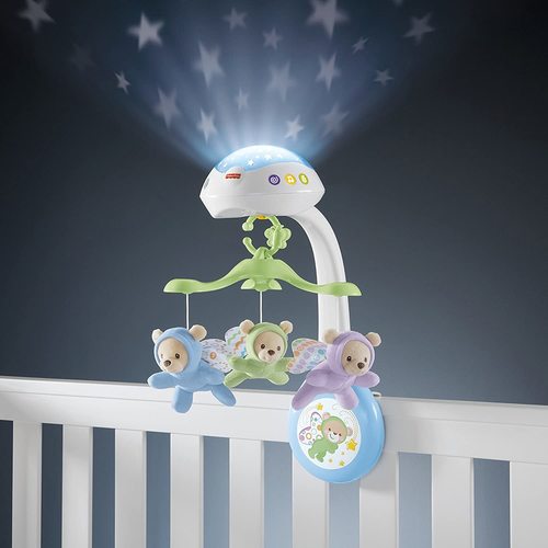 מובייל פרפרים עם שלט ומקרן תקרה פישר פרייס fisher-price 