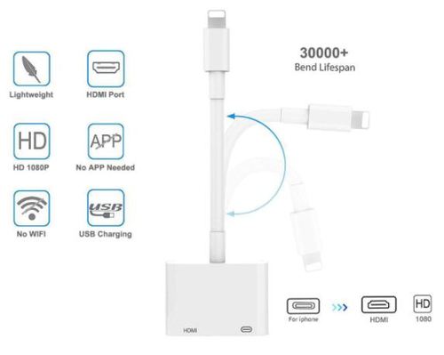 מתאם לאייפון Lightning to HDMI Digital AV Adapter