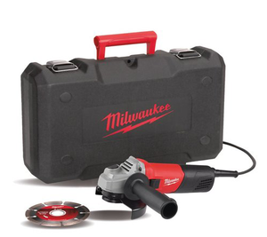 משחזת 4.5" 800W + מזוודה + דיסק יהלום מילווקי Milwaukee