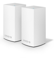 זוג נקודות גישה LinkSYS Velop Whole Home VLP0102 Dual Band AC2400 Wi-Fi 2400Mbps
