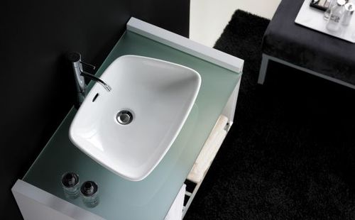 כיור מונח אנאבל Anabel לבן מבריק BATHCO ספרד