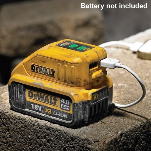 מתאם USB המתחבר לסוללות 18V DeWALT דגם DCB090