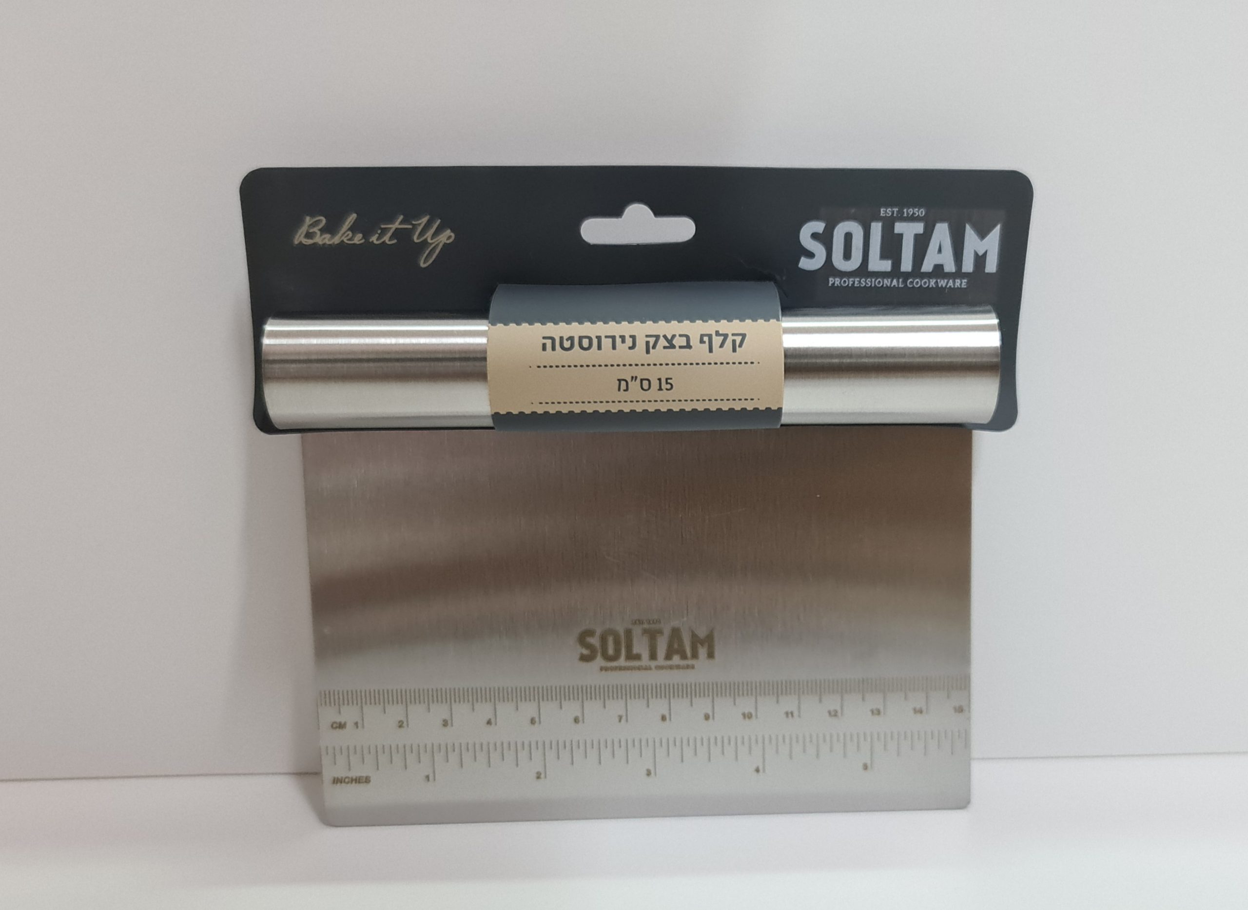 קלף נירוסטה לבצק 15/11.5 ס"מ סולתם | SOLTAM
