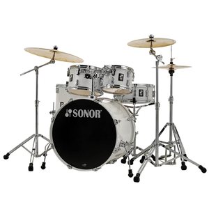 מערכת תופים 5 חלקים (2 אריזות) אביזרים "22 SONOR AQ1 Stage Set Piano White