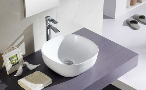 כיור מונח אולאה 41 Olea לבן מבריק BATHCO ספרד