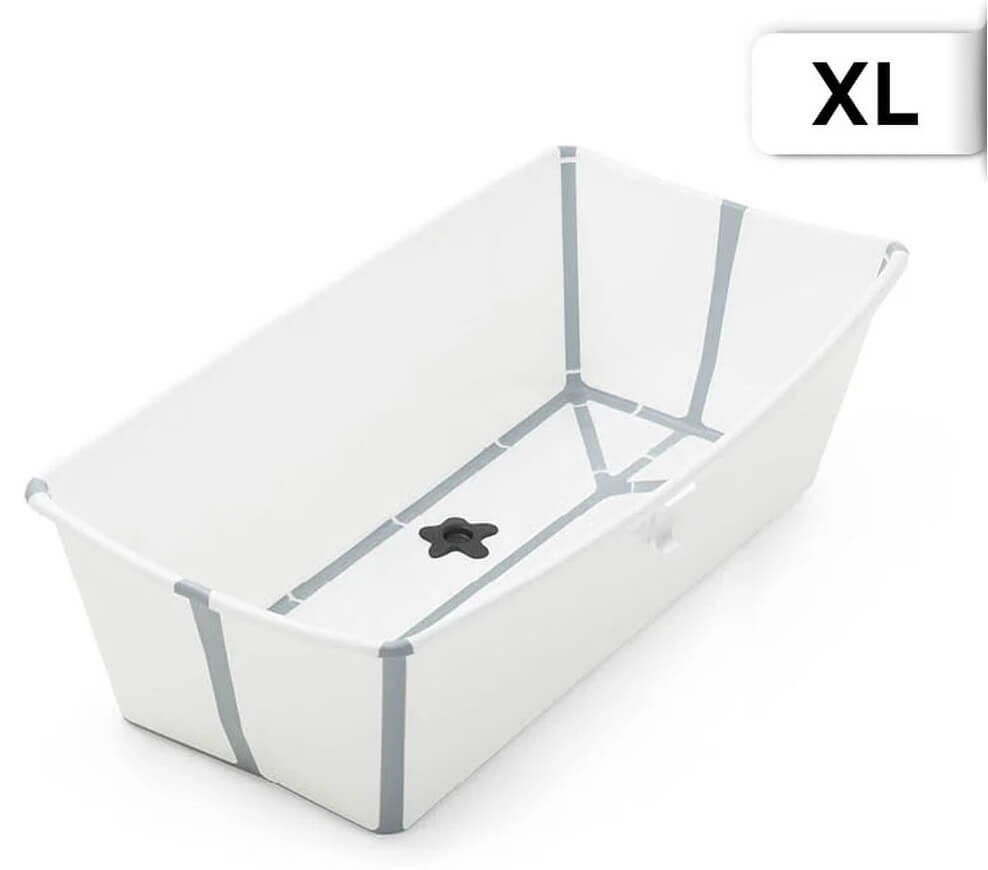 אמבטיה מתקפלת X-large סטוקי STOKKE-צבע לבן/אפור