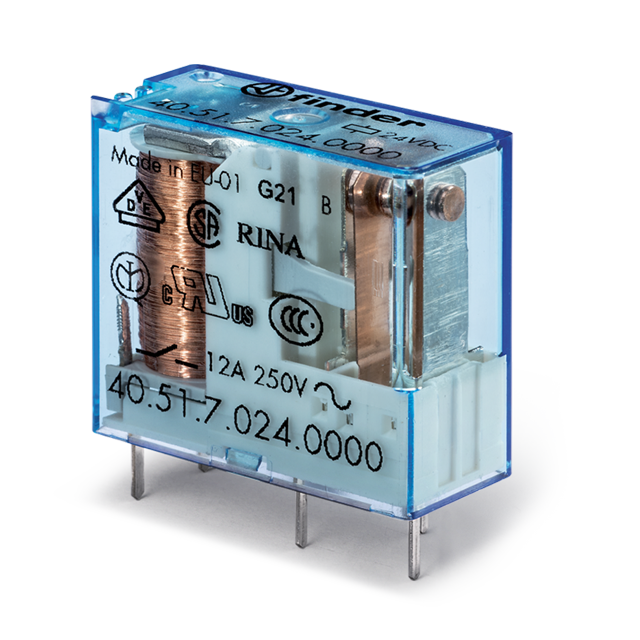 ממסר 1 מגע 10A C/O 24VDC