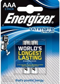 זוג סוללות ליתיום ENERGIZER AAA