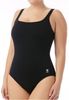 WOMEN'S SOLID AQUA CONTROLFIT BLACK בגד ים נשים
