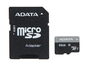 כרטיס זיכרון A-Data Premier MicroSDXC 64GB איי דאטה